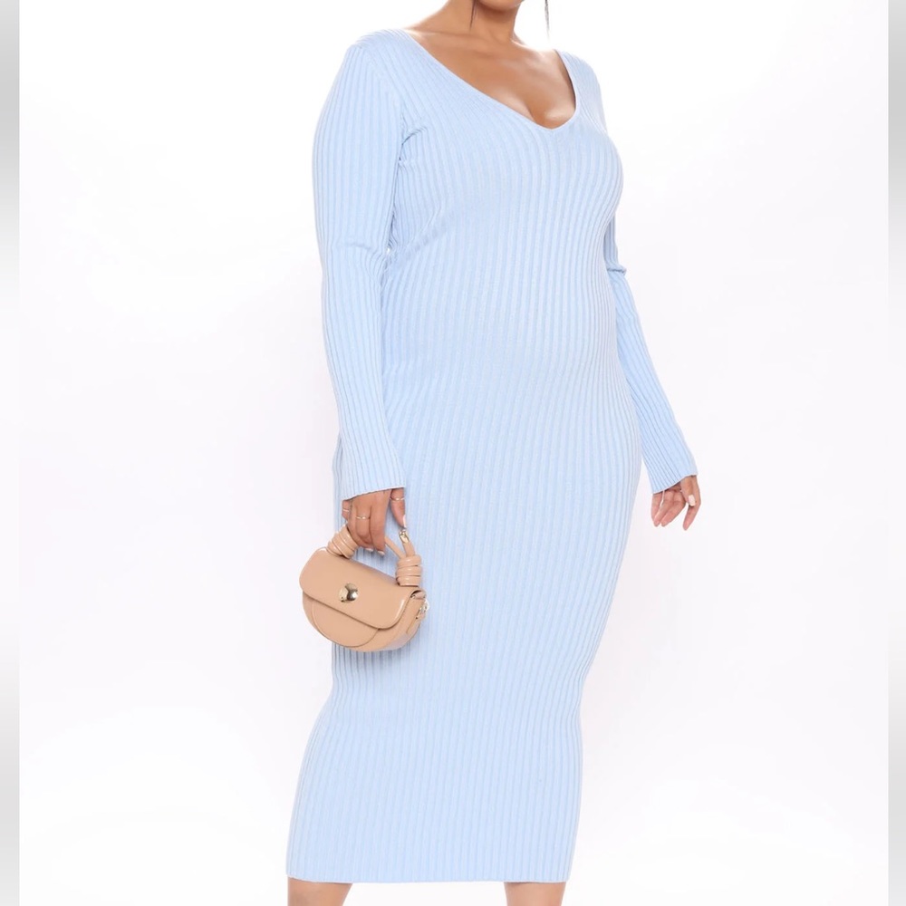 Baby blue Knit Dress/ brand new